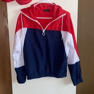 Red blue and white sweater 🔥